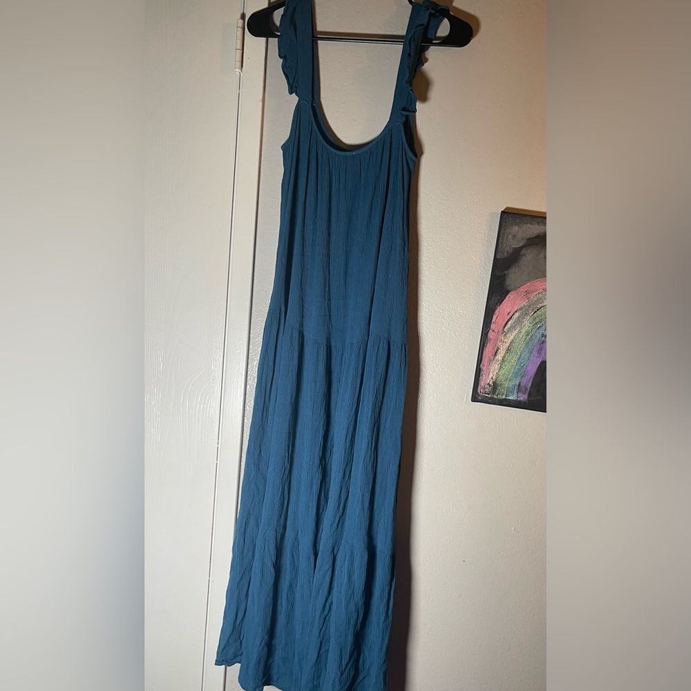 Blue Pixie Maxi Dress With Pockets - image 3